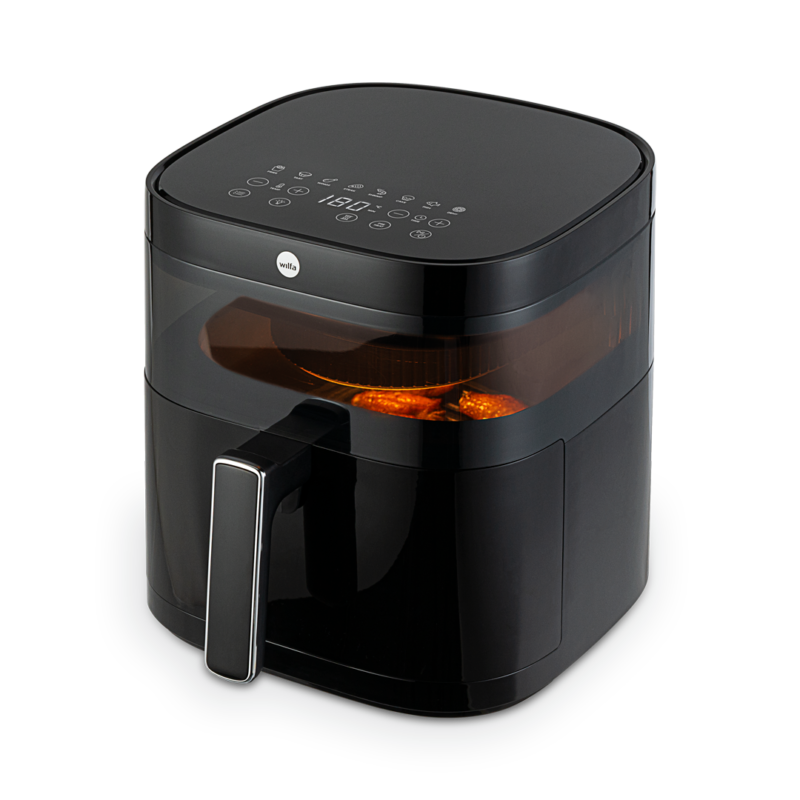 Air fryer_Dualfry_AFD-60B_Angled_wings_on