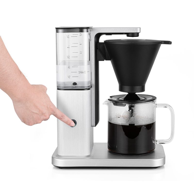 Coffee-maker_Zense-Alu_CM10ABA-A125_Front_with-Hand